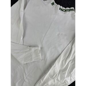 Vintage Packers Mock Neck Long Sleeve Shirt NFL Pro Line Maxit White L